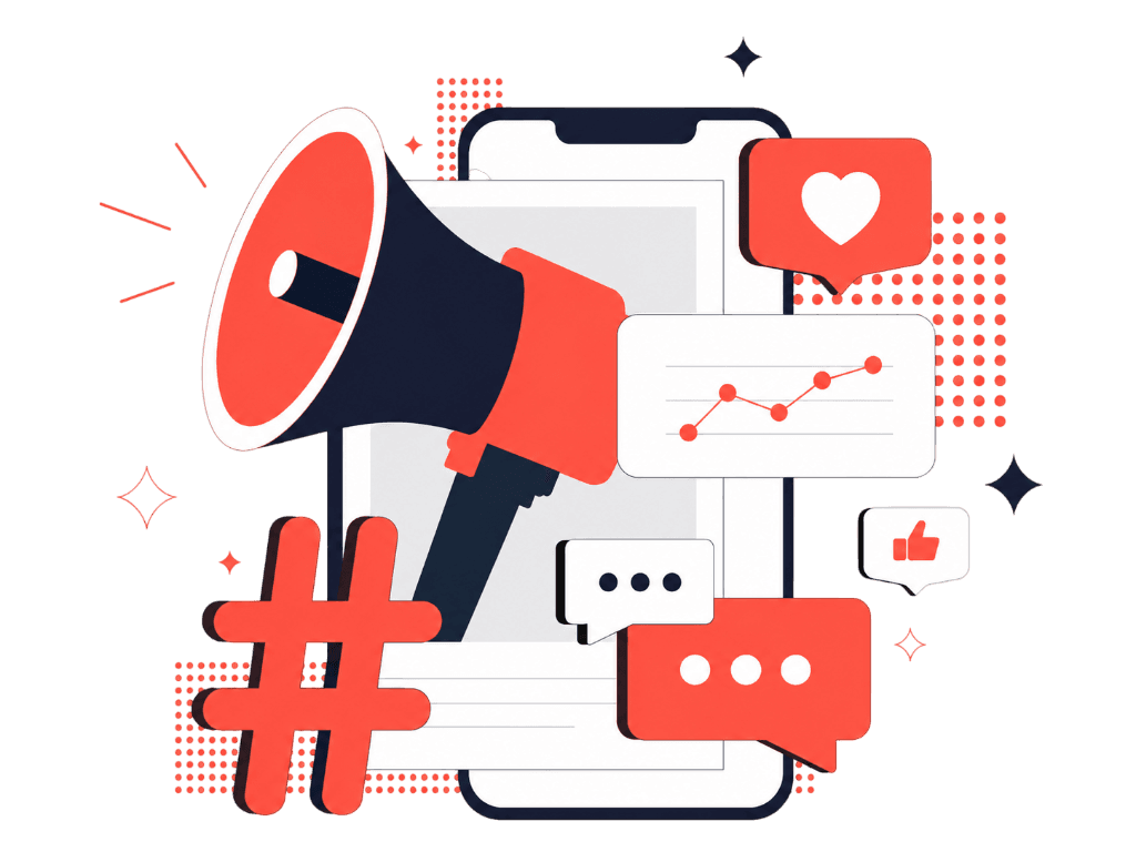 Digital Marketing & Web Agency Illustration