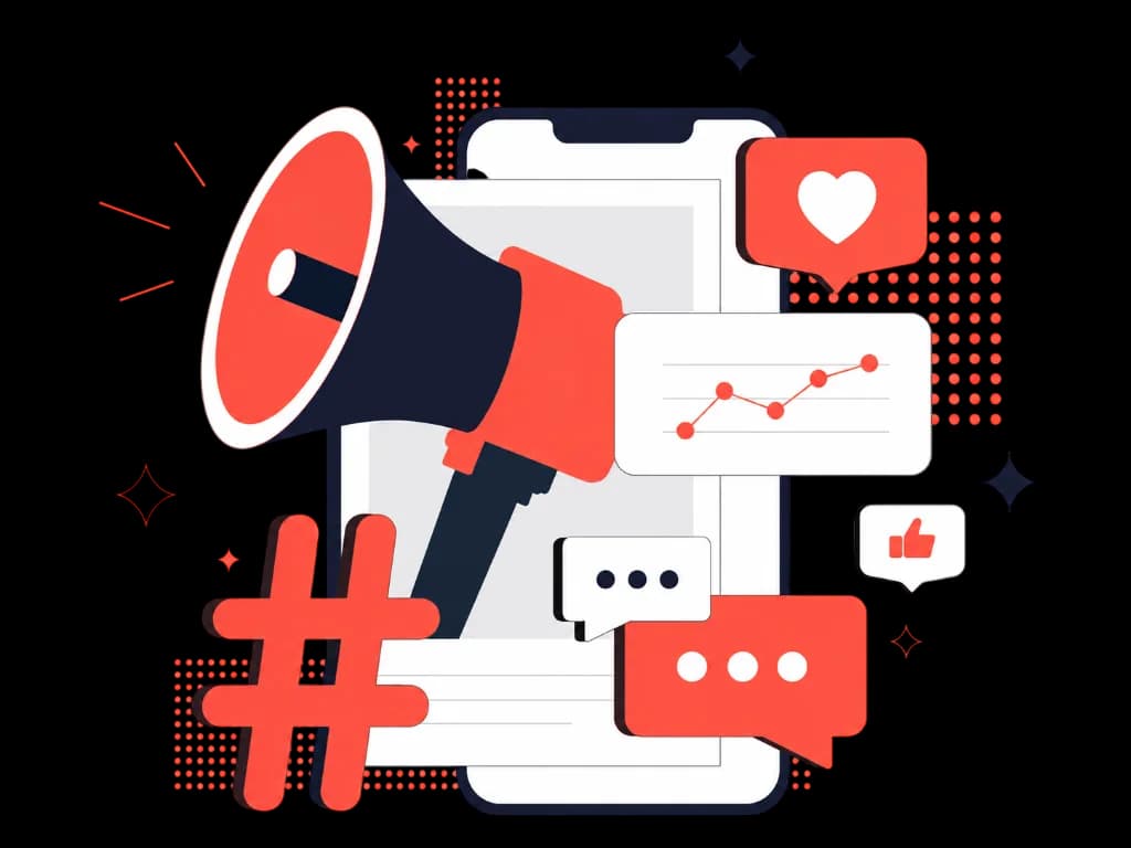 Digital Marketing & Web Agency Illustration